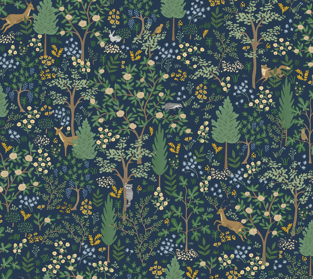 Trees Rifle Paper Shop Rifle Paper Co. Peel & Stick Wallpaper at US Wall Decor