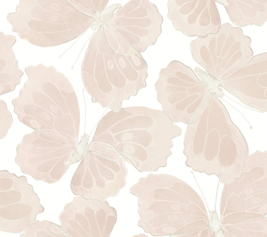 Aviva Stanoff Monarch Peel & Stick Wallpaper - Pink