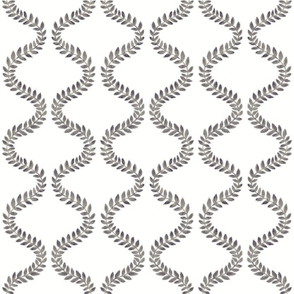 Mirth Studios Florentine Vine Trellis Peel & Stick Wallpaper - Soft Black