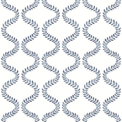 Mirth Studios Florentine Vine Trellis Peel & Stick Wallpaper - Blue