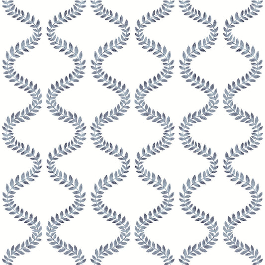 Mirth Studios Florentine Vine Trellis Peel & Stick Wallpaper - Blue