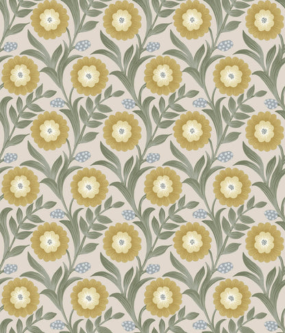 Mirth Studios Lillian Floral Vine Peel & Stick Wallpaper - Sage