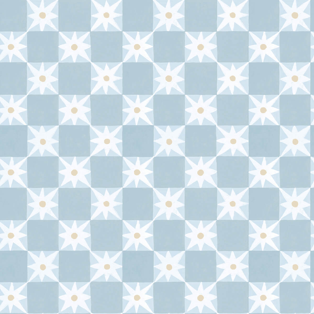 Mirth Studios Stardust Checkerboard Peel & Stick Wallpaper - Blue