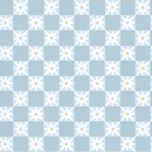 Mirth Studios Stardust Checkerboard Peel & Stick Wallpaper - Blue