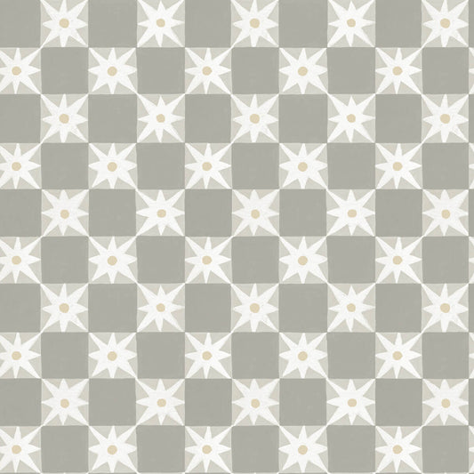 Mirth Studios Stardust Checkerboard Peel & Stick Wallpaper - Warm Grey