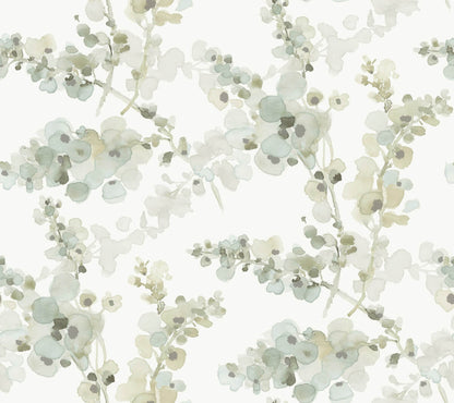 Simply Candice Blossom Fling Peel & Stick Wallpaper - Mineral Green