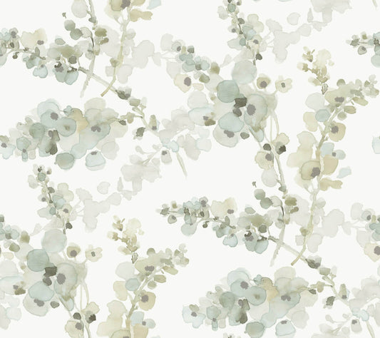 Simply Candice Blossom Fling Peel & Stick Wallpaper - Mineral Green