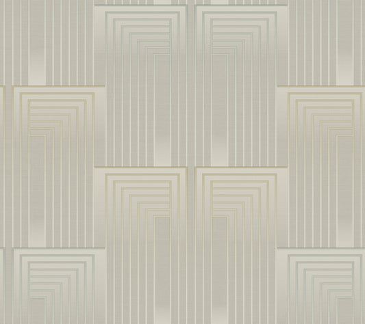 Simply Candice Vanishing Peel & Stick Wallpaper - Taupe & Pearl