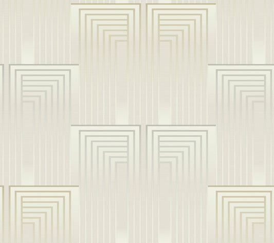 Simply Candice Vanishing Peel & Stick Wallpaper - Silver & Gold