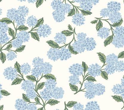 Rifle Paper Co. Hydrangea Peel & Stick Wallpaper - Blue & White