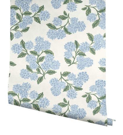 Rifle Paper Co. Hydrangea Peel & Stick Wallpaper - Blue & White