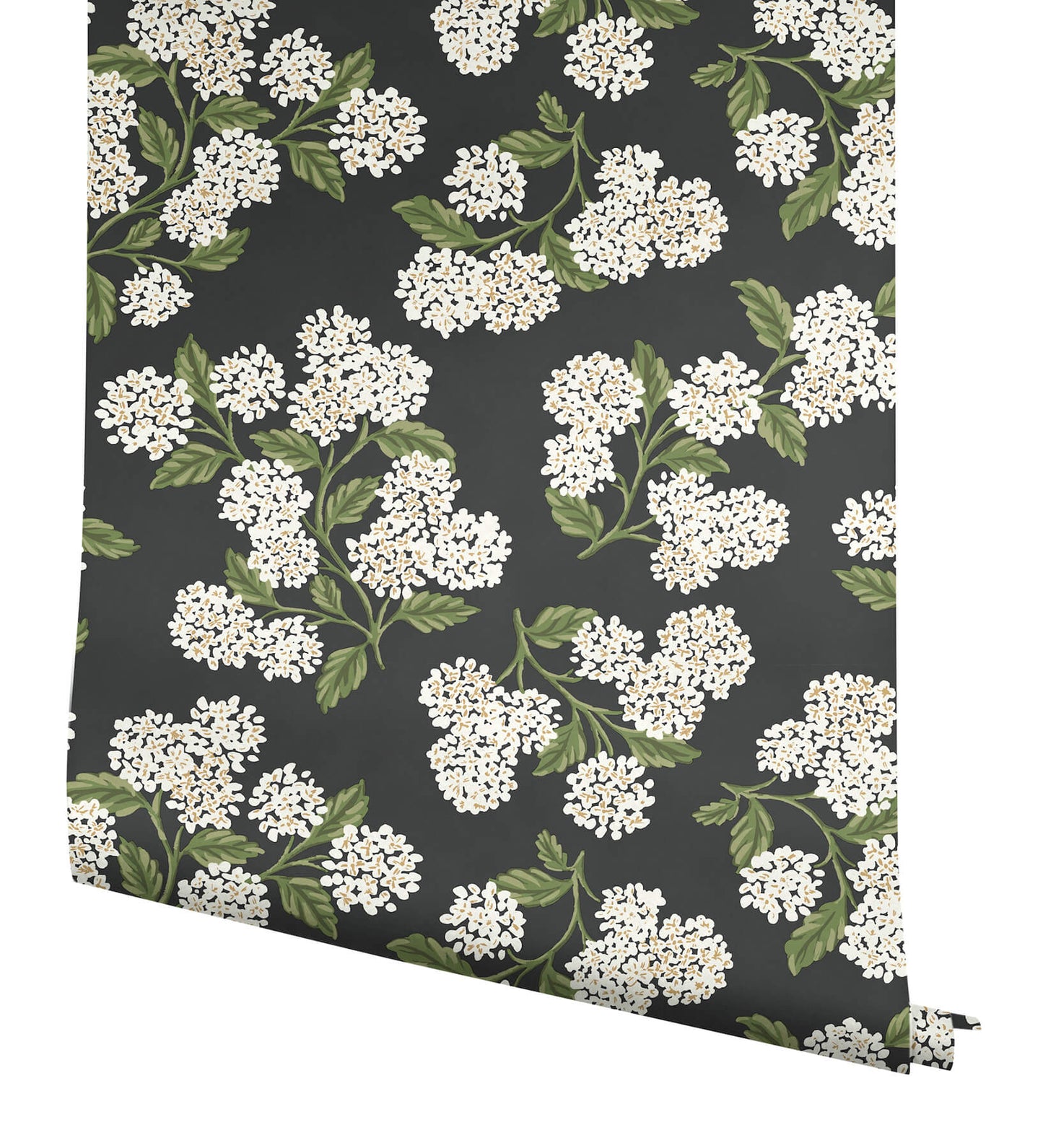 Rifle Paper Co. Hydrangea Peel & Stick Wallpaper - Black & White