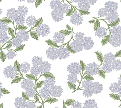 Rifle Paper Co. Hydrangea Peel & Stick Wallpaper - Lilac & White