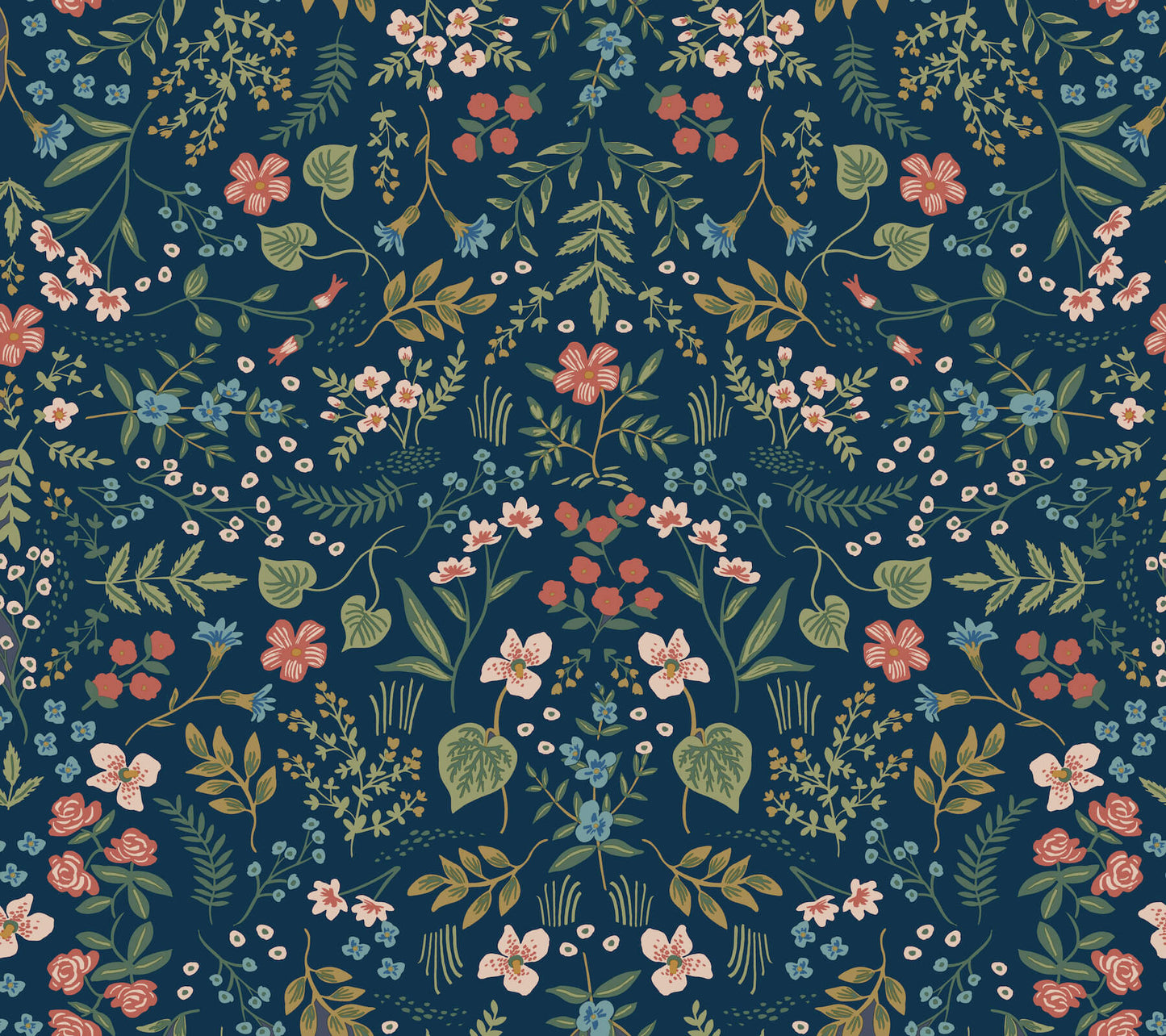 Rifle Paper Co. Wildwood Peel & Stick Wallpaper - Navy