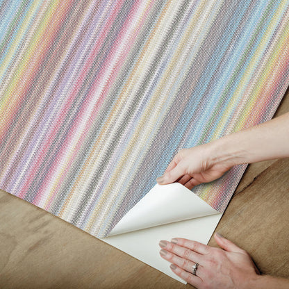 Missoni Striped Sunset Peel & Stick Wallpaper - Rainbow