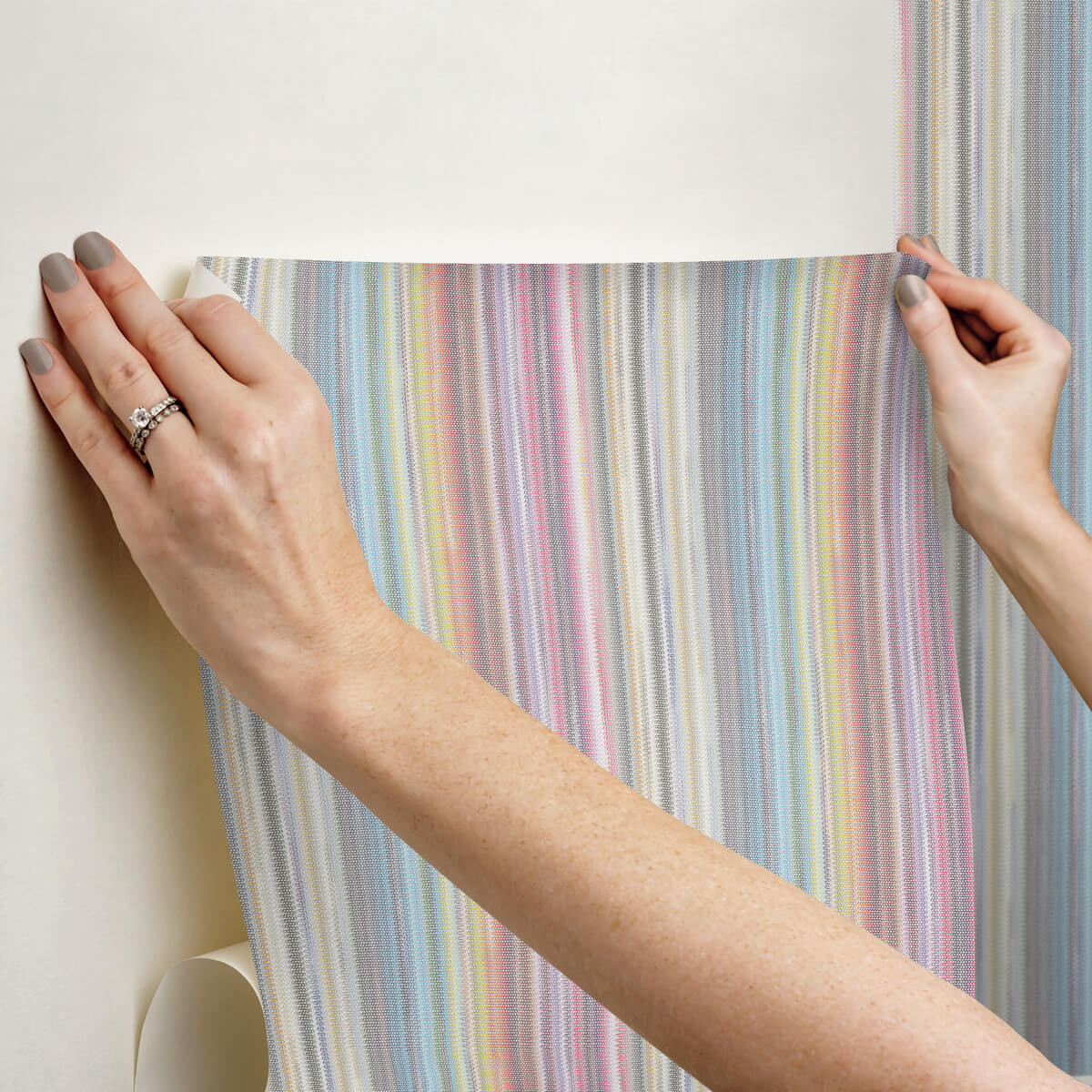 Missoni Striped Sunset Peel & Stick Wallpaper - Rainbow