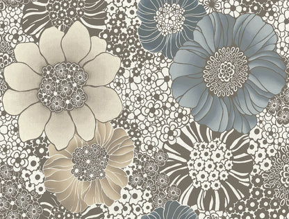 Missoni Anemones Peel & Stick Wallpaper - Brown