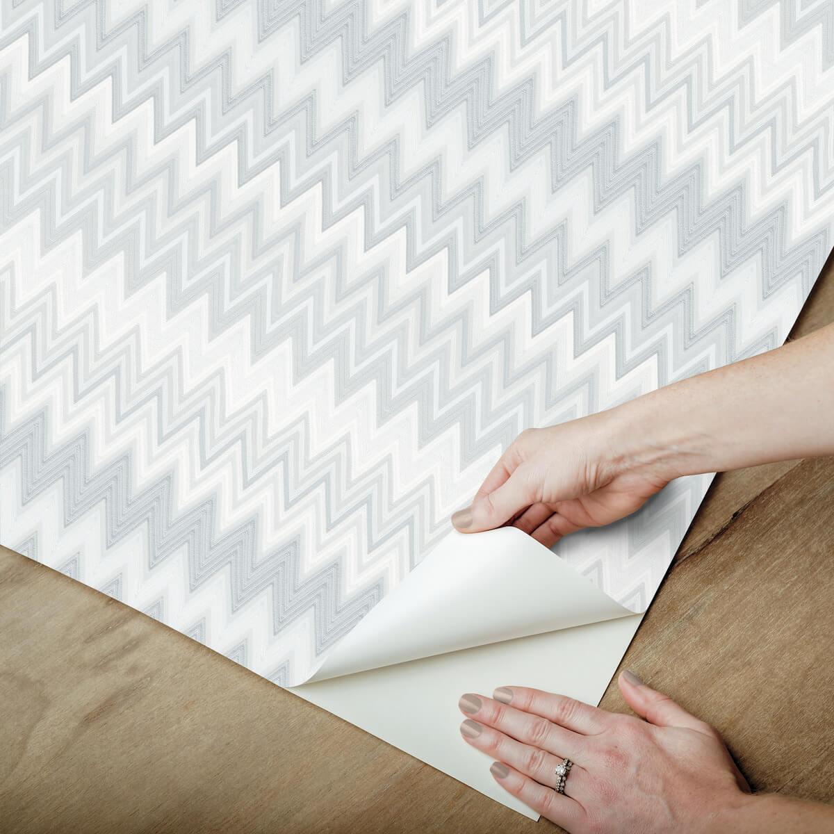 Missoni Zig Zag Peel & Stick Wallpaper - White