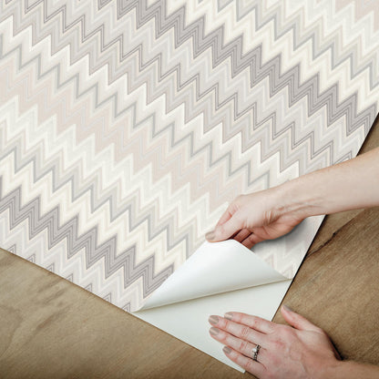Missoni Zig Zag Peel & Stick Wallpaper - Beige