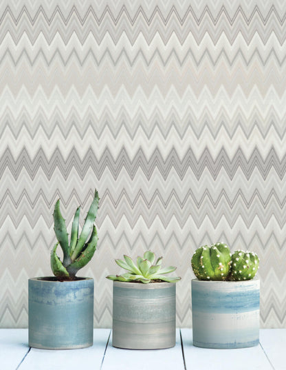 Missoni Zig Zag Peel & Stick Wallpaper - Beige