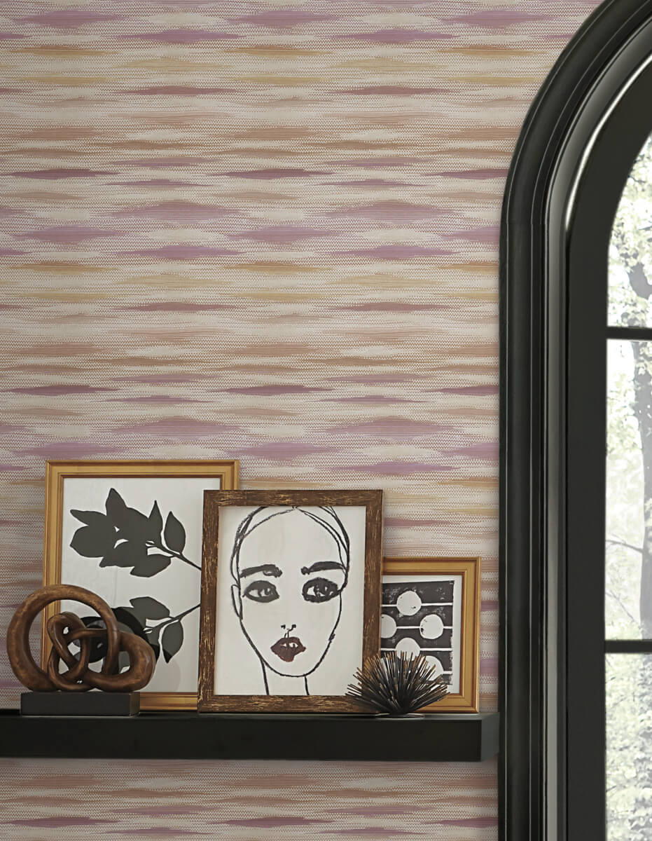 Missoni Fireworks Peel & Stick Wallpaper - Mauve