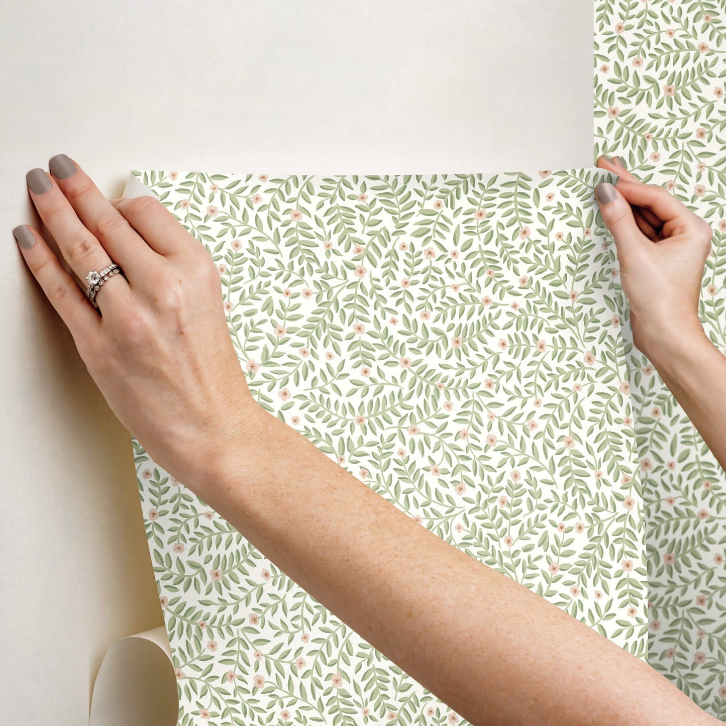 Rifle Paper Co. Elodie Peel & Stick Wallpaper - Cream