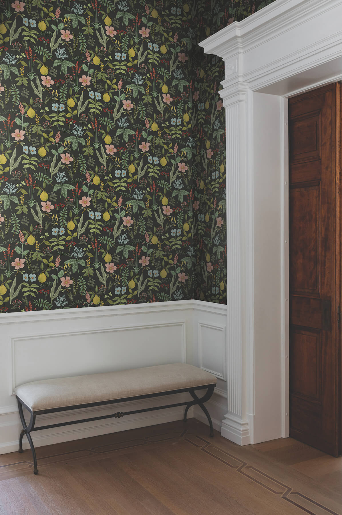 Rifle Paper Co. Herb Garden Peel & Stick Wallpaper - Black