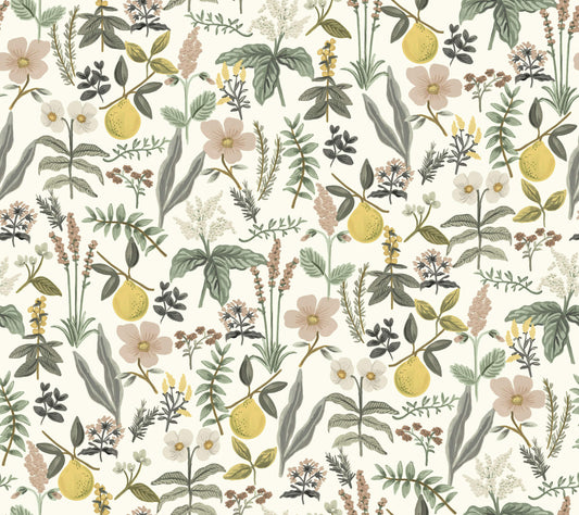 Rifle Paper Co. Herb Garden Peel & Stick Wallpaper - Cream