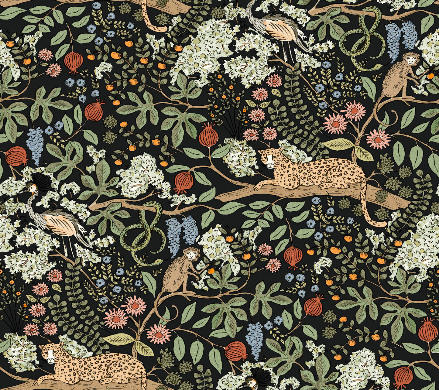 Rifle Paper Co. Safari Peel & Stick Wallpaper - Black