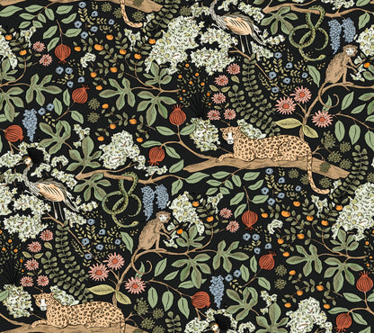 Rifle Paper Co. Safari Peel & Stick Wallpaper - Black