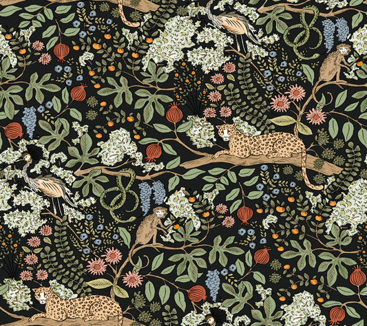 Rifle Paper Co. Safari Peel & Stick Wallpaper - Black