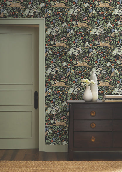 Rifle Paper Co. Safari Peel & Stick Wallpaper - Black