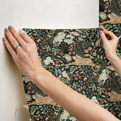 Rifle Paper Co. Safari Peel & Stick Wallpaper - Black