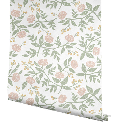 Rifle Paper Co. Peonies Peel & Stick Wallpaper - Blush