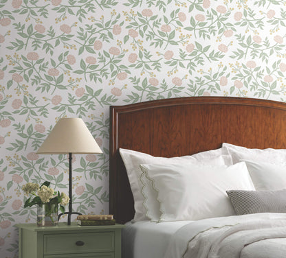 Rifle Paper Co. Peonies Peel & Stick Wallpaper - Blush