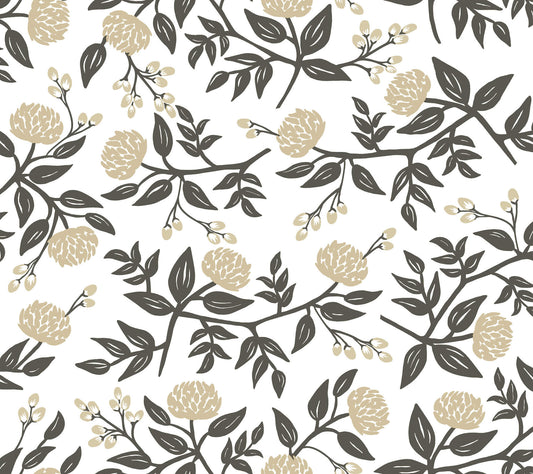 Rifle Paper Co. Peonies Peel & Stick Wallpaper - White & Black