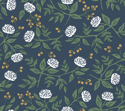 Rifle Paper Co. Peonies Peel & Stick Wallpaper - Navy
