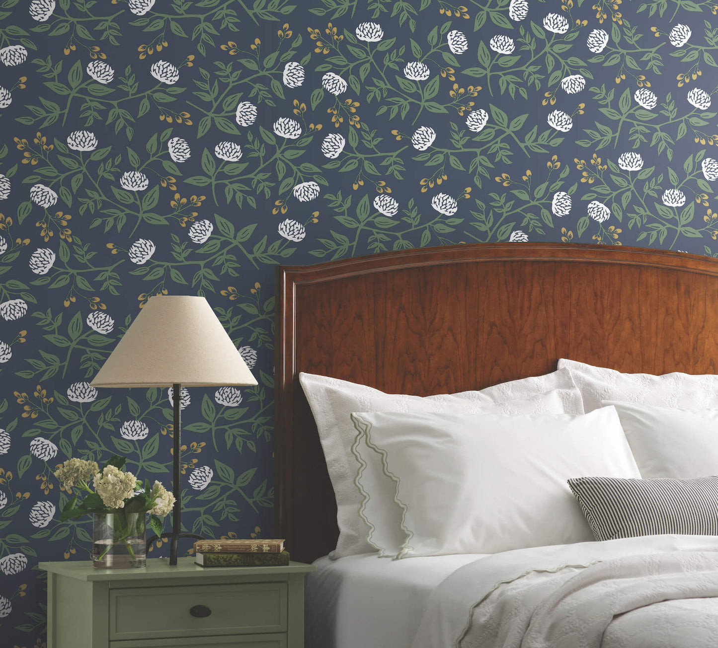 Rifle Paper Co. Peonies Peel & Stick Wallpaper - Navy
