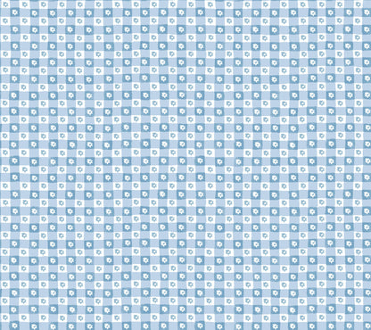 Rifle Paper Co. Daisy Gingham Peel & Stick Wallpaper - Blue
