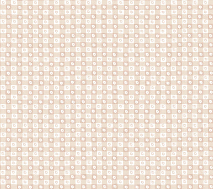 Rifle Paper Co. Daisy Gingham Peel & Stick Wallpaper - Blush