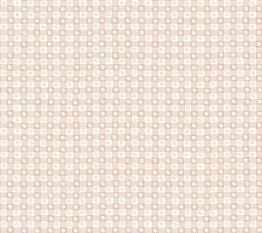 Rifle Paper Co. Daisy Gingham Peel & Stick Wallpaper - Blush