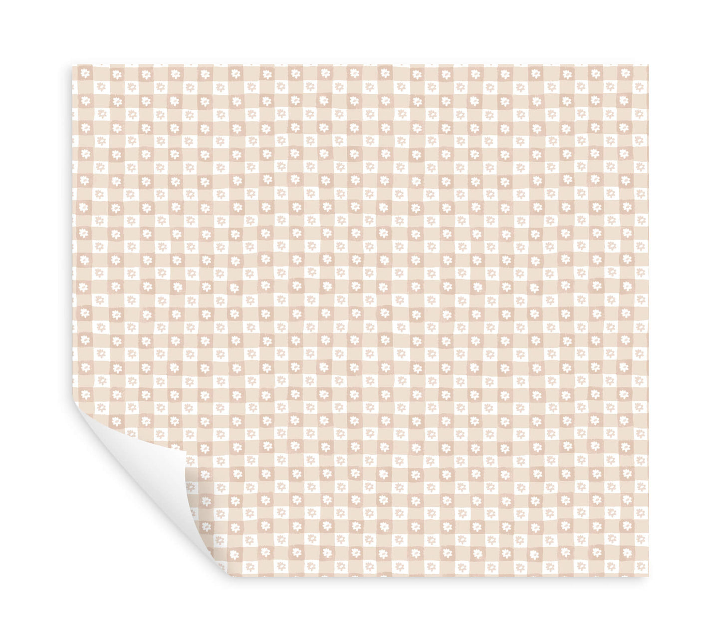 Rifle Paper Co. Daisy Gingham Peel & Stick Wallpaper - Blush