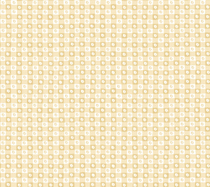 Rifle Paper Co. Daisy Gingham Peel & Stick Wallpaper - Gold