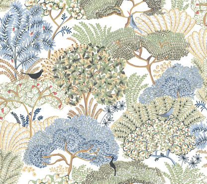 York Garden Muse Everbloom Forest Peel & Stick Wallpaper - Butter