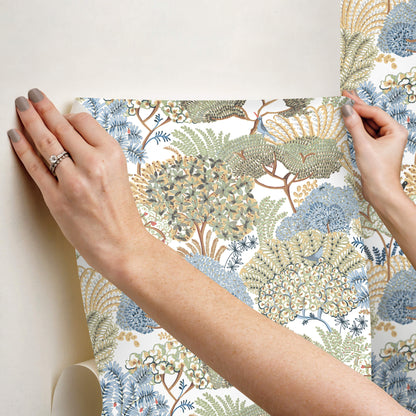 York Garden Muse Everbloom Forest Peel & Stick Wallpaper - Butter