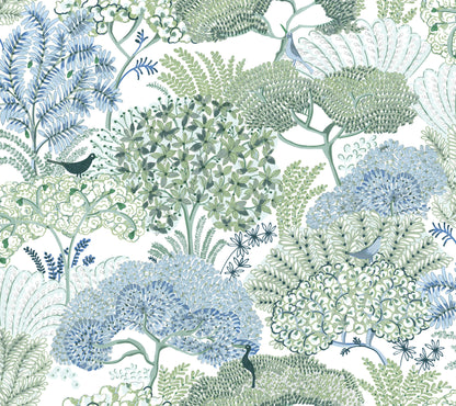 York Garden Muse Everbloom Forest Peel & Stick Wallpaper - Green