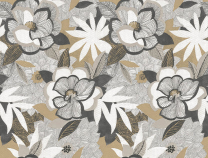 York Garden Muse Fantasium Peel & Stick Wallpaper - Black