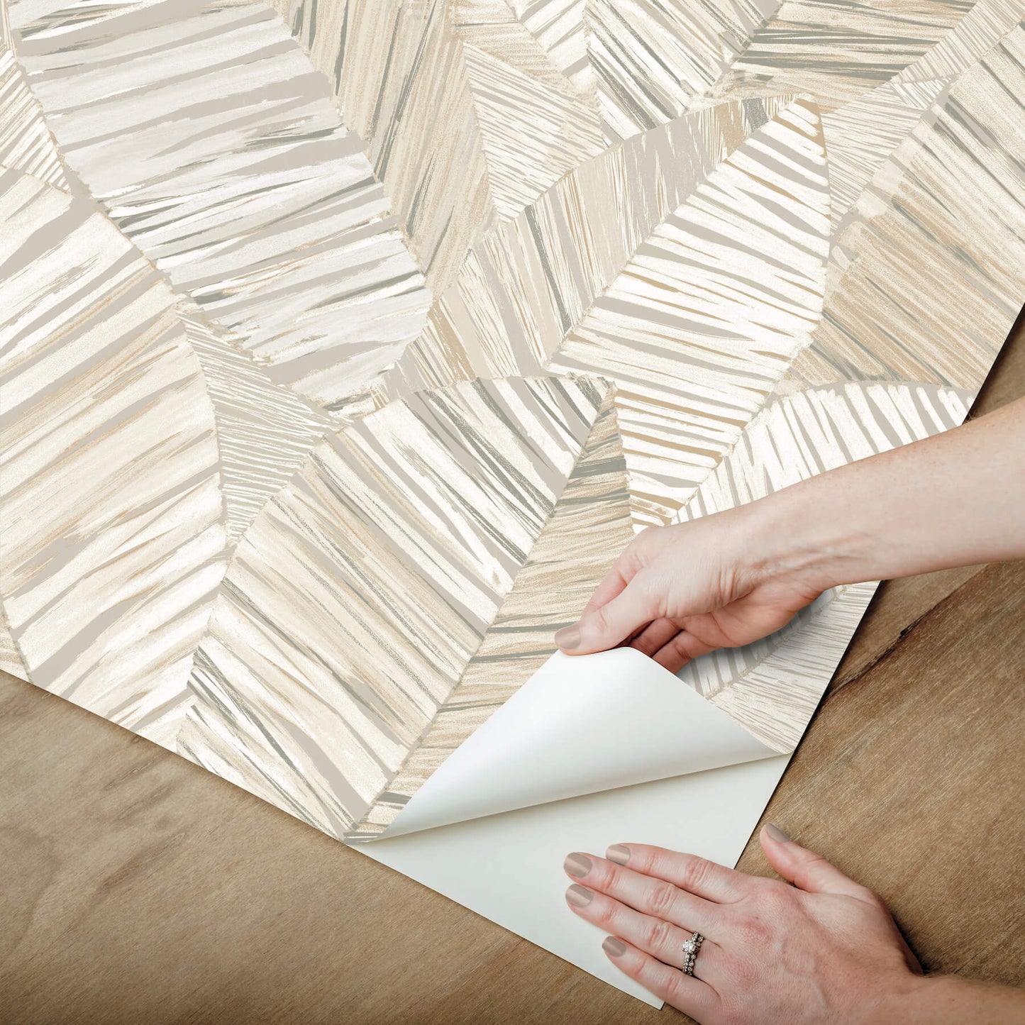 York Garden Muse Crown Canopy Peel & Stick Wallpaper - Neutral