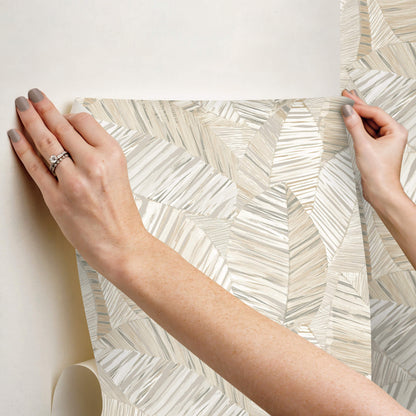 York Garden Muse Crown Canopy Peel & Stick Wallpaper - Neutral