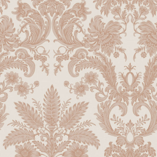 Mitchell Black Parlor Paper Wallpaper - Apricot